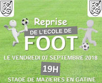 Reprise à l’Ecole de foot