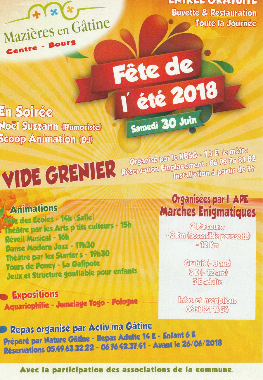 fête de l'été 2018