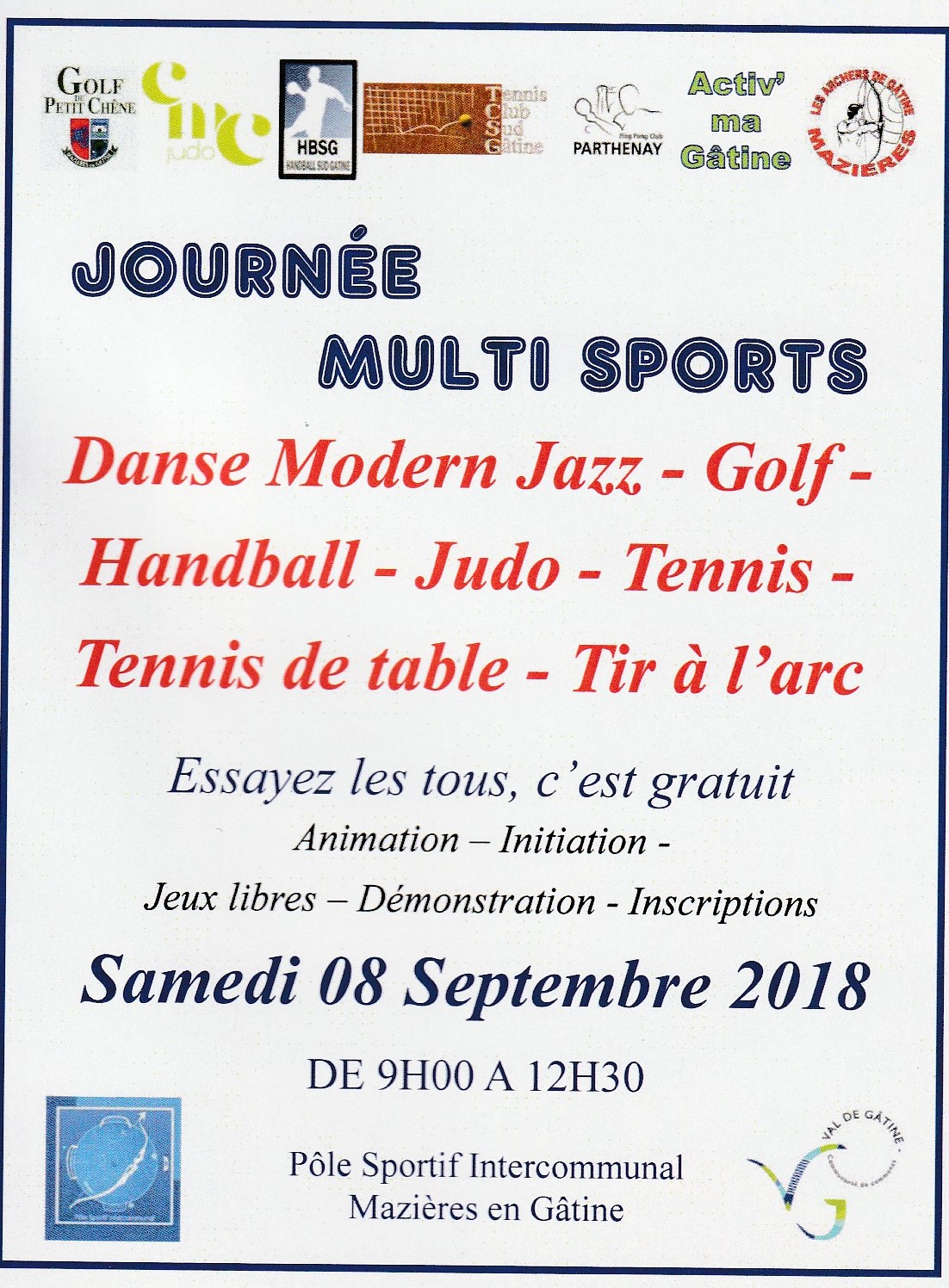 Journée multisport gratuit